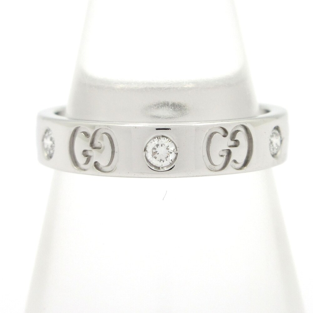 Gucci Icon Ring 18K White Gold Diamond